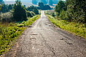 Empty rural road