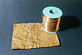 Copper wire and sheet