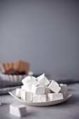 A plate of marshmallows