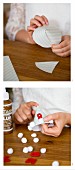 Instructions for making an Advent calender from paper cones