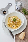 Truffle pasta with Parmesan cheese