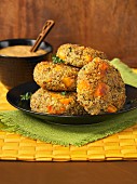 Quinoa and sweet potato fritters