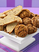 Biscotti and ginger biscuits