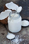 Coconut oil, dessicated coconut and fresh coconut