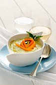 Cold courgette soup