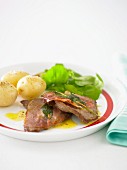 Saltimbocca mit Pellkartoffeln