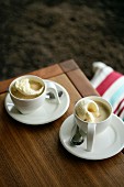 Affogato al caffè (Espresso mit Eiskugel, Italien)