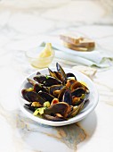 Clams with fennel and saffron