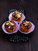 Chocolate almond muffins