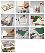 Instructions for building a fold-away desk