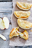 Apple and cheese turnovers