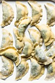 Homemade ravioli filled with spinach and ricotta