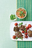 Lamb chops with tomato couscous (Morocco)
