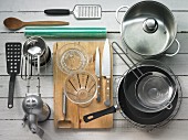 Kitchen utensils and tools for making dessert