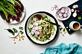 Radish salad with a peanut dressing (Asia)