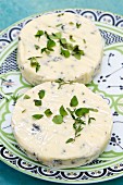 Soft herb cheese for grilling