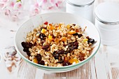 Muesli with grains and dried fruit