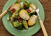 Brussels sprout and pecan nut salad