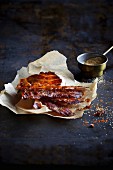 Pig Candy (oven-baked bacon with cane sugar)