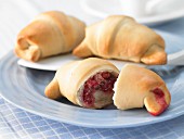 Redcurrant and banana pastries
