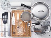 Kitchen utensils for preparing meat and vegetables