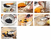 How to prepare grated carrot salad with blueberries