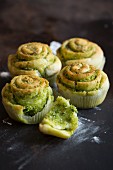 Wild garlic pastries for Easter