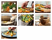 How to prepare steamed wild garlic & carrots with quinoa