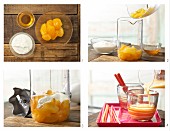 How to prepare mango & yoghurt mix