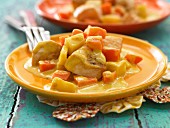 Chicken curry with carrots and potatoes