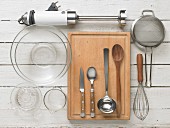 Kitchen utensils for preparing cold strawberry soup