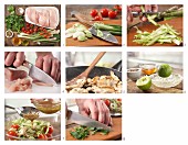 Hähnchen-Spargel-Salat zubereiten
