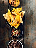 Tortilla chips and dips
