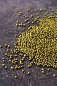 Scattered mung beans