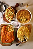 Classic macaroni and cheese dishes