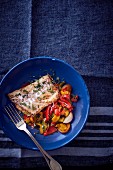 Cod with peppers