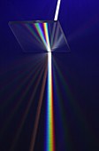 White Light Dispersed By Diffraction Grating