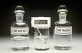 Perchloric Acid Reacting to Sodium Hydroxide