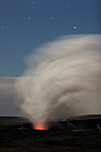 Ash and Steam Eruption at Kilauea Volcano