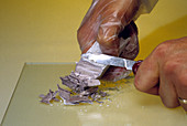 Cutting Sodium Metal