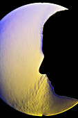 Schlieren Image of a Man Nose-Breathing