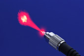 Fiber Emitting Laser Light