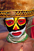 Person of the Panga tribe. Papua,New Gui
