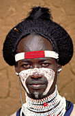 Man of the Hamar tribe. Turmi,Ethiopia
