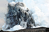 Littoral Explosion at Kilauea Volcano,Ha