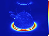 Thermogram of a kettle