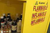Flammable chemical storage