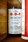 Bottle of DDT pesticide