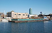 Tug Pushing Recycling Barge,NYC,USA