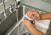 Proper medical hand washing technique